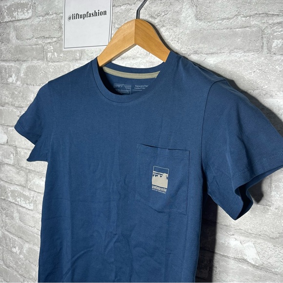 Patagonia Women's Alpine Icon Regenerative Organic Cotton Pocket Tee NWT Size XS - Picture 3 of 13